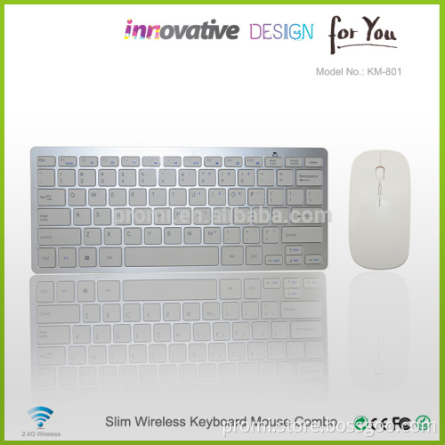 High quality 2.4G multimedia wireless keyboard and mouse combo for smart tv KM801